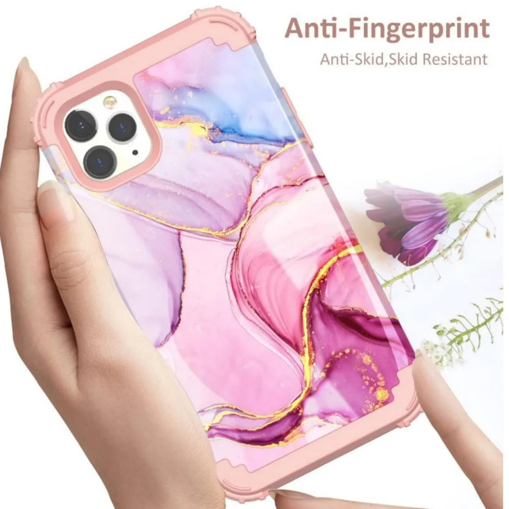Purple Marble iPhone 11 Pro Max Phone Case